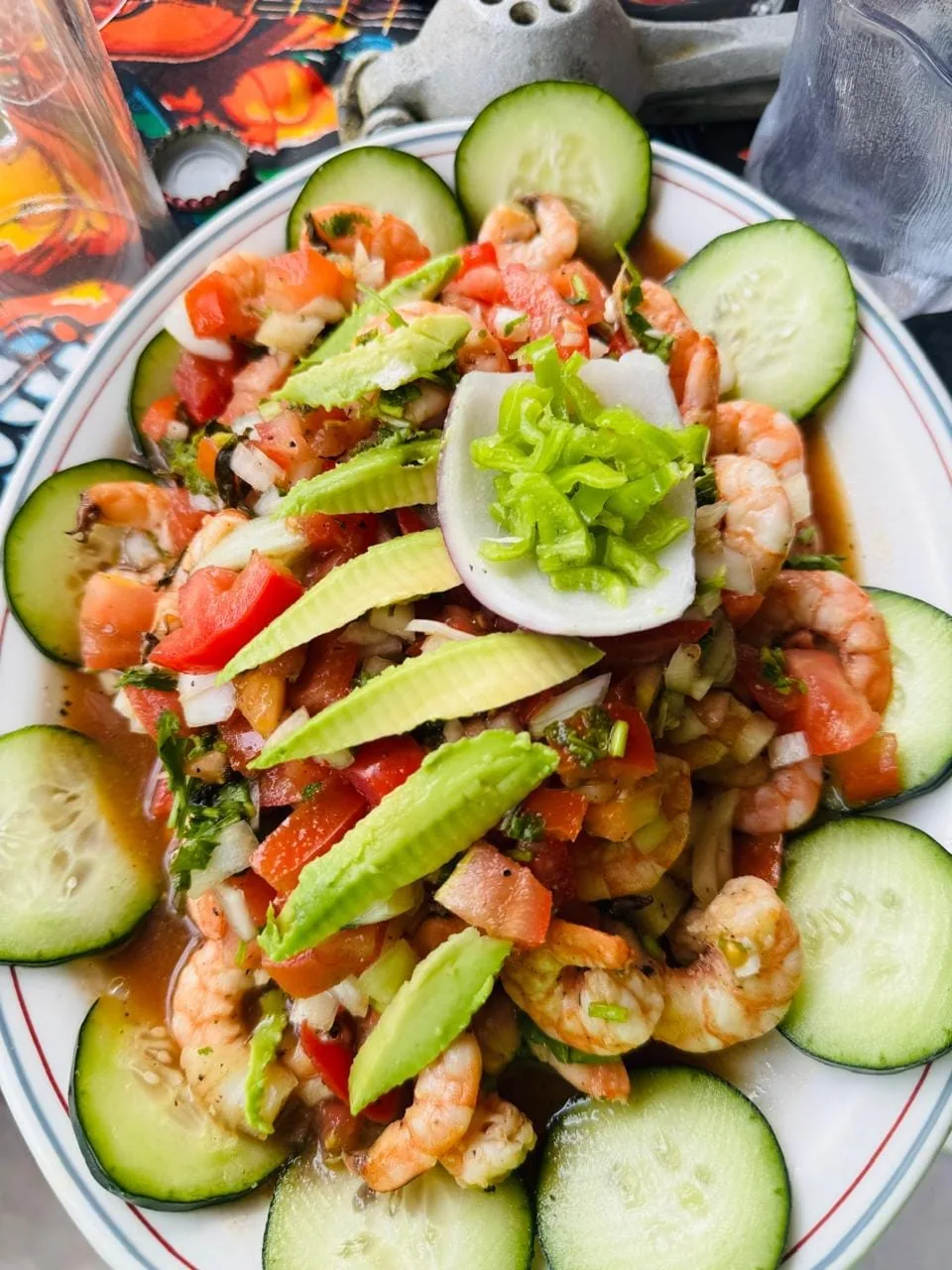 Fresh seafood in Mahahual